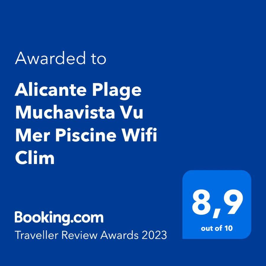 Alicante Plage Muchavista Vu Mer Piscine ,Wifi Exterior foto